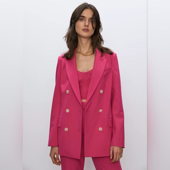 Aritzia Jackets & Blazers - Aritzia Babaton Samuel pink belted blazer size 6